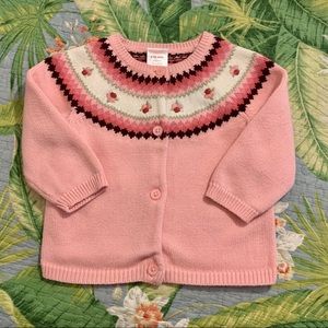 Beautiful Gymboree floral embroidered sweater cute
